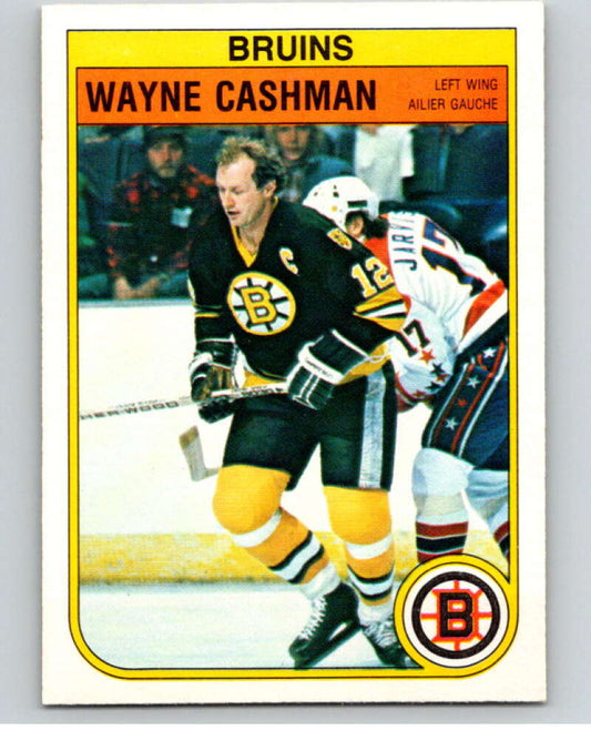 1982-83 O-Pee-Chee #8 Wayne Cashman  Boston Bruins  V57117 Image 1