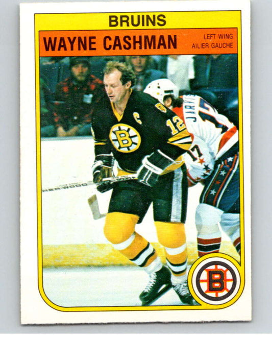 1982-83 O-Pee-Chee #8 Wayne Cashman  Boston Bruins  V57118 Image 1