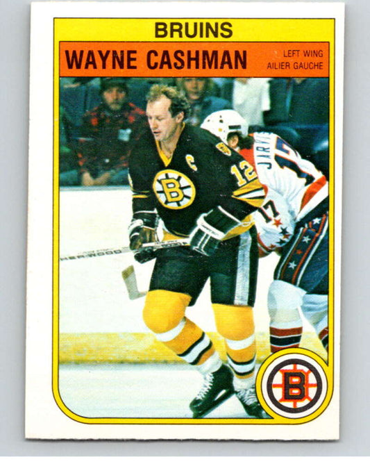 1982-83 O-Pee-Chee #8 Wayne Cashman  Boston Bruins  V57119 Image 1