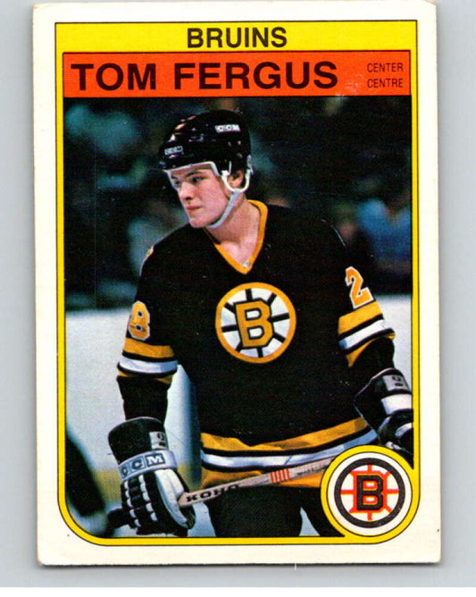 1982-83 O-Pee-Chee #11 Tom Fergus  RC Rookie Boston Bruins  V57126 Image 1