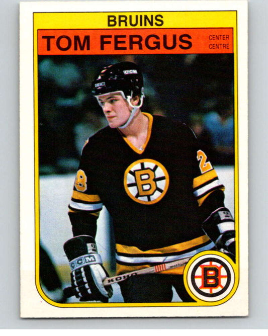 1982-83 O-Pee-Chee #11 Tom Fergus  RC Rookie Boston Bruins  V57129 Image 1