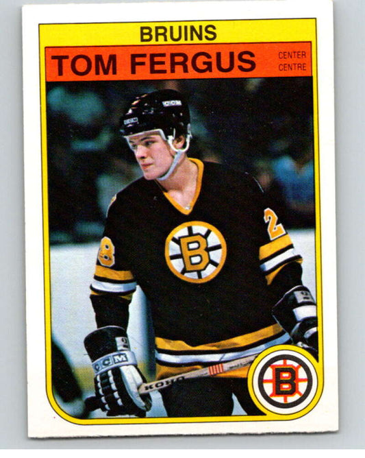 1982-83 O-Pee-Chee #11 Tom Fergus  RC Rookie Boston Bruins  V57133 Image 1