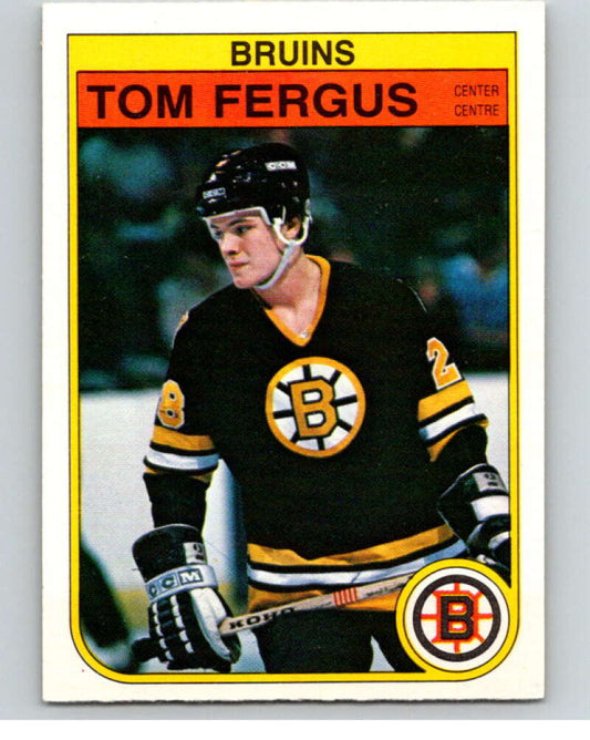 1982-83 O-Pee-Chee #11 Tom Fergus  RC Rookie Boston Bruins  V57134 Image 1