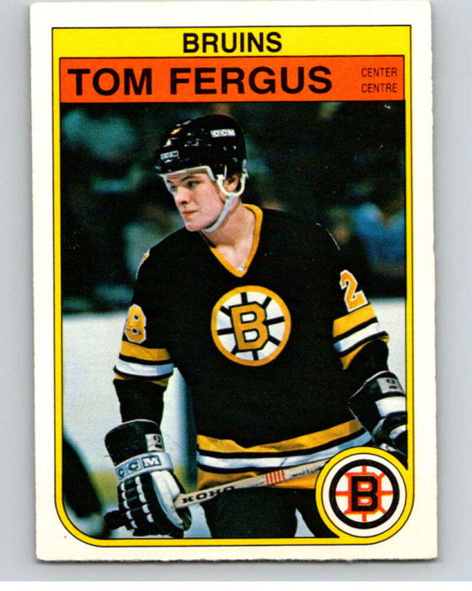 1982-83 O-Pee-Chee #11 Tom Fergus  RC Rookie Boston Bruins  V57135 Image 1