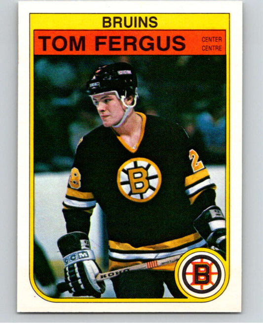 1982-83 O-Pee-Chee #11 Tom Fergus  RC Rookie Boston Bruins  V57136 Image 1