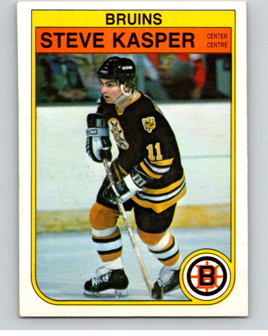 1982-83 O-Pee-Chee #12 Steve Kasper  RC Rookie Boston Bruins  V57137 Image 1