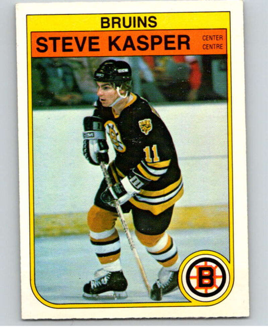1982-83 O-Pee-Chee #12 Steve Kasper  RC Rookie Boston Bruins  V57138 Image 1