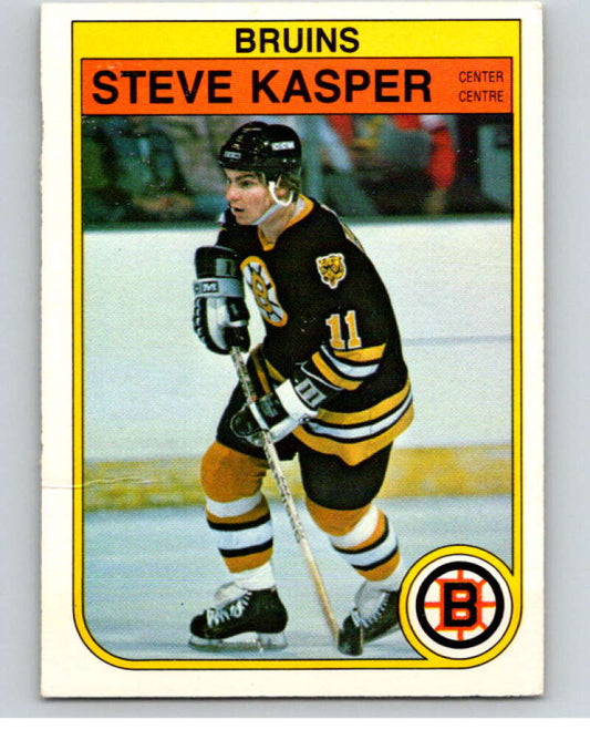 1982-83 O-Pee-Chee #12 Steve Kasper  RC Rookie Boston Bruins  V57139 Image 1