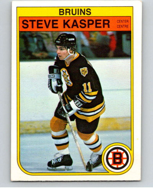 1982-83 O-Pee-Chee #12 Steve Kasper  RC Rookie Boston Bruins  V57140 Image 1