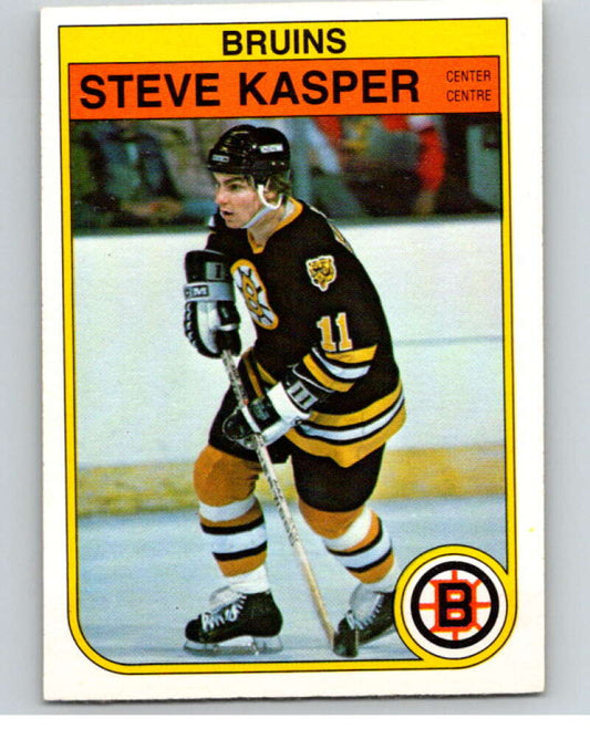 1982-83 O-Pee-Chee #12 Steve Kasper  RC Rookie Boston Bruins  V57141 Image 1