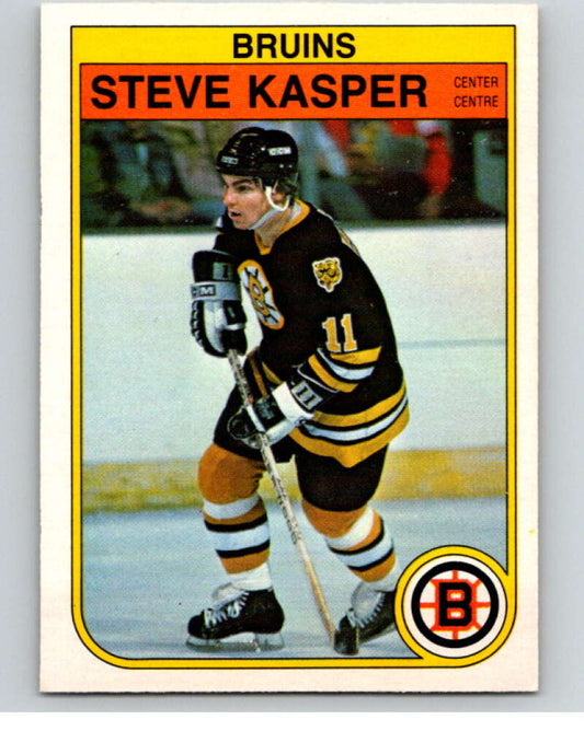1982-83 O-Pee-Chee #12 Steve Kasper  RC Rookie Boston Bruins  V57143 Image 1