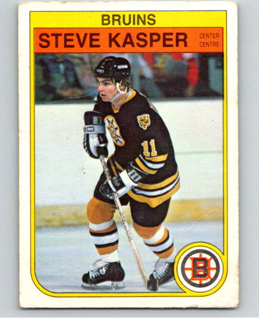 1982-83 O-Pee-Chee #12 Steve Kasper  RC Rookie Boston Bruins  V57144 Image 1