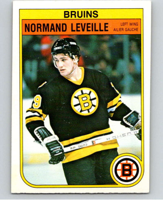 1982-83 O-Pee-Chee #13 Normand Leveille  RC Rookie Boston Bruins  V57145 Image 1