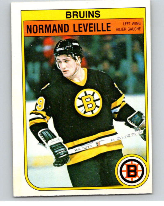 1982-83 O-Pee-Chee #13 Normand Leveille  RC Rookie Boston Bruins  V57146 Image 1