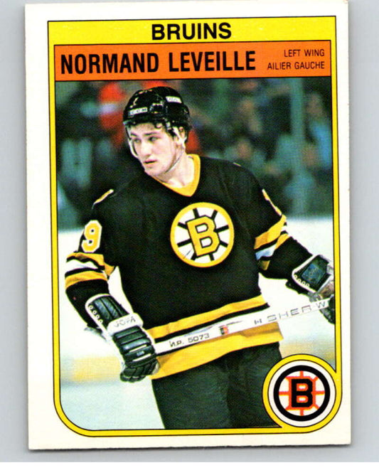 1982-83 O-Pee-Chee #13 Normand Leveille  RC Rookie Boston Bruins  V57147 Image 1