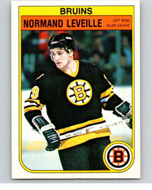1982-83 O-Pee-Chee #13 Normand Leveille  RC Rookie Boston Bruins  V57148 Image 1