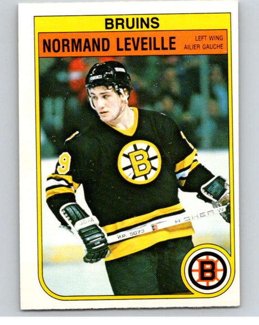 1982-83 O-Pee-Chee #13 Normand Leveille  RC Rookie Boston Bruins  V57150 Image 1