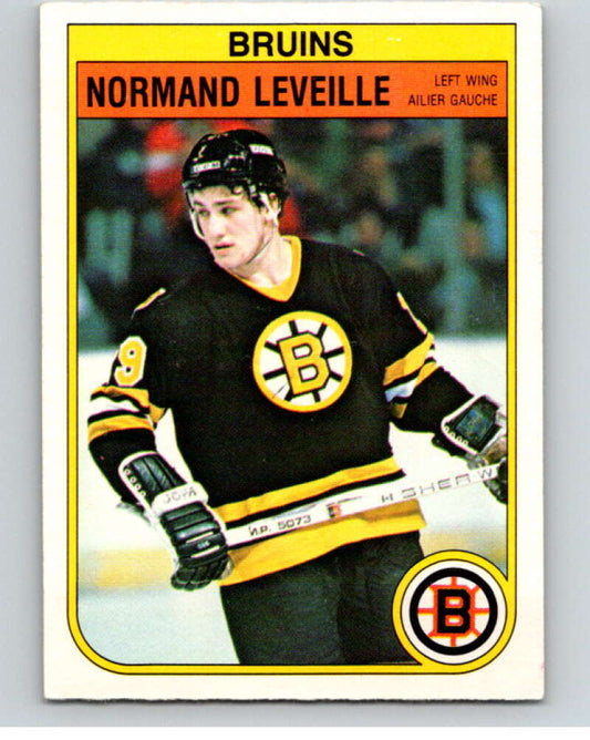 1982-83 O-Pee-Chee #13 Normand Leveille  RC Rookie Boston Bruins  V57151 Image 1