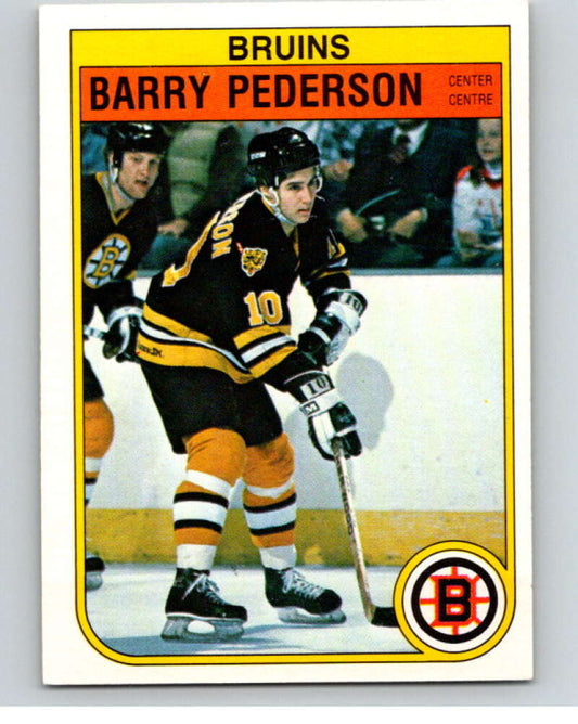 1982-83 O-Pee-Chee #20 Barry Pederson  RC Rookie Boston Bruins  V57187 Image 1