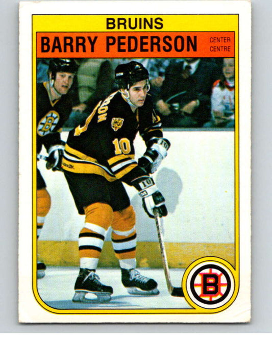 1982-83 O-Pee-Chee #20 Barry Pederson  RC Rookie Boston Bruins  V57188 Image 1