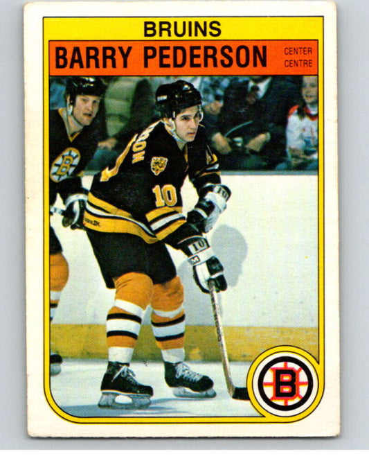 1982-83 O-Pee-Chee #20 Barry Pederson  RC Rookie Boston Bruins  V57189 Image 1