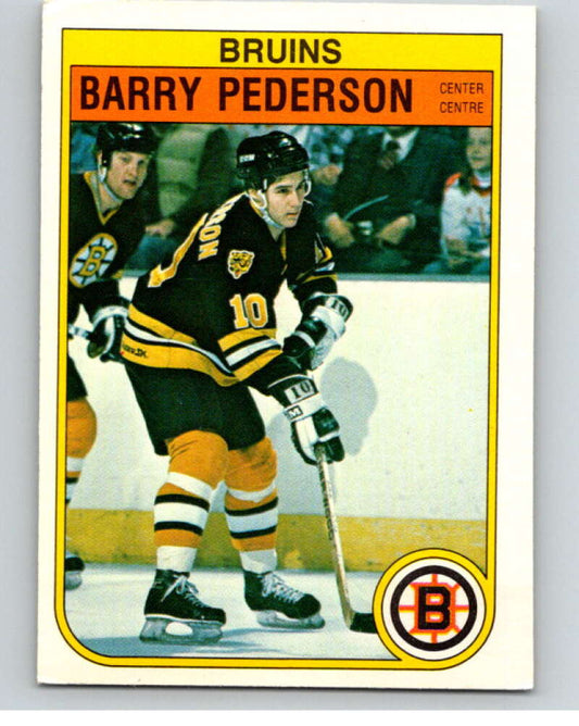 1982-83 O-Pee-Chee #20 Barry Pederson  RC Rookie Boston Bruins  V57190 Image 1