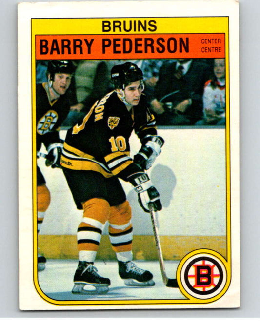 1982-83 O-Pee-Chee #20 Barry Pederson  RC Rookie Boston Bruins  V57191 Image 1