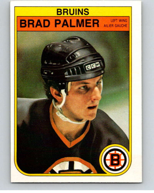 1982-83 O-Pee-Chee #21 Brad Palmer  RC Rookie Boston Bruins  V57192 Image 1