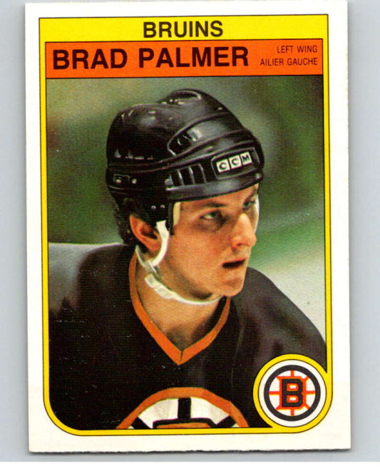 1982-83 O-Pee-Chee #21 Brad Palmer  RC Rookie Boston Bruins  V57193 Image 1