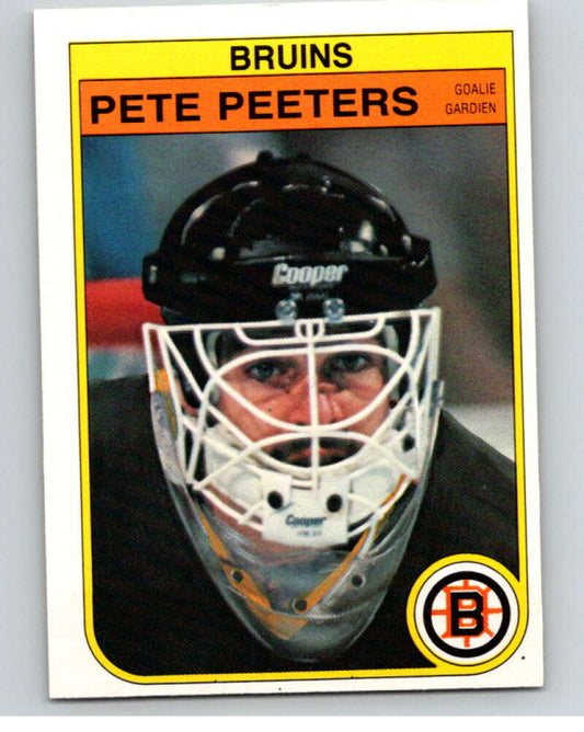 1982-83 O-Pee-Chee #22 Pete Peeters  Boston Bruins  V57196 Image 1