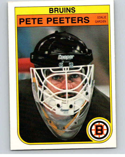 1982-83 O-Pee-Chee #22 Pete Peeters  Boston Bruins  V57197 Image 1