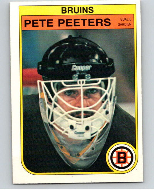 1982-83 O-Pee-Chee #22 Pete Peeters  Boston Bruins  V57198 Image 1