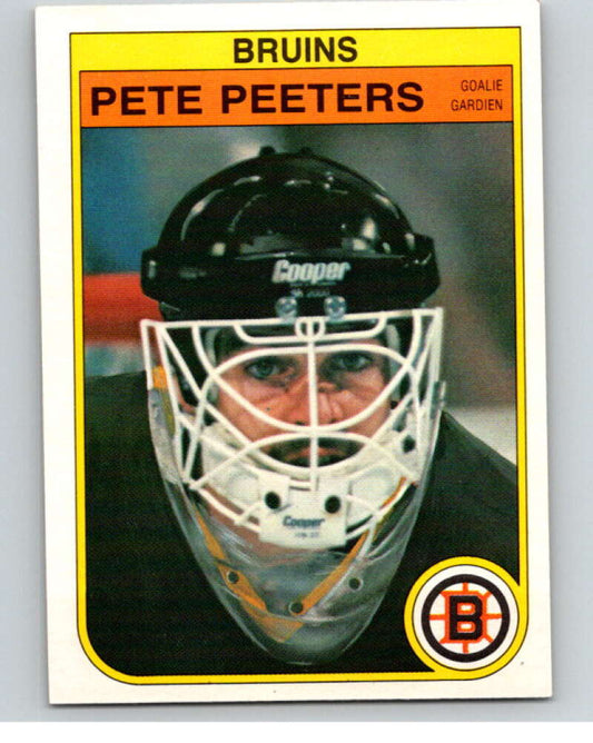 1982-83 O-Pee-Chee #22 Pete Peeters  Boston Bruins  V57199 Image 1