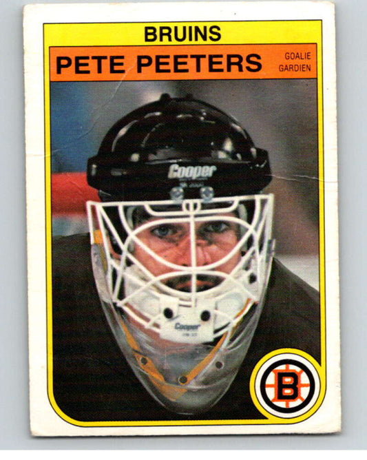 1982-83 O-Pee-Chee #22 Pete Peeters  Boston Bruins  V57201 Image 1