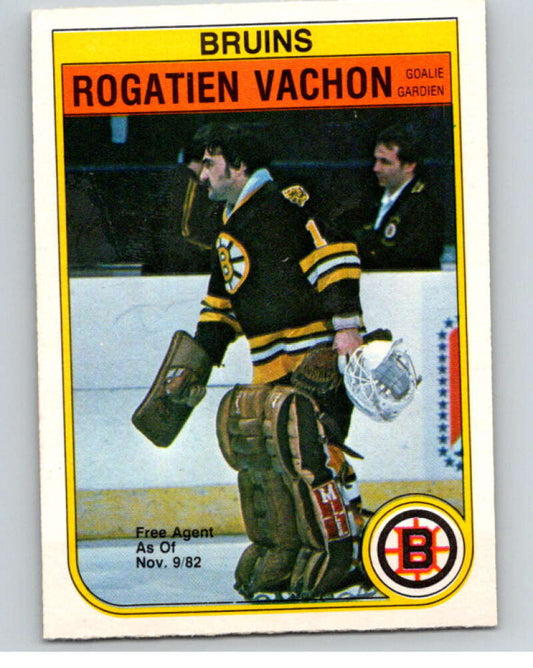 1982-83 O-Pee-Chee #23 Rogie Vachon  Boston Bruins  V57205 Image 1
