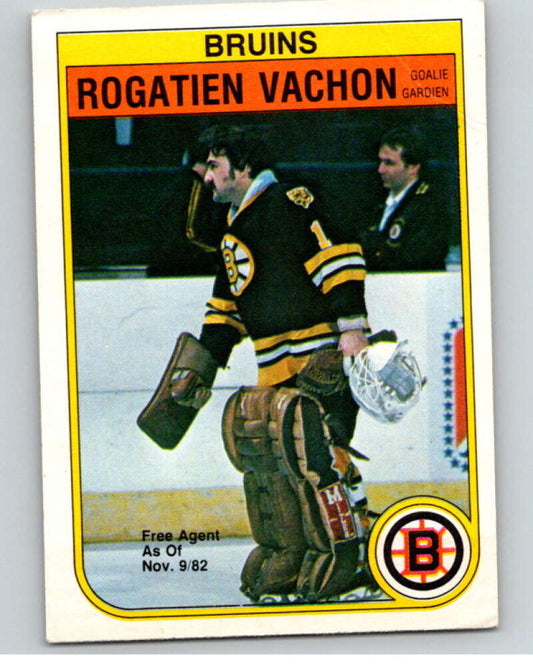 1982-83 O-Pee-Chee #23 Rogie Vachon  Boston Bruins  V57208 Image 1