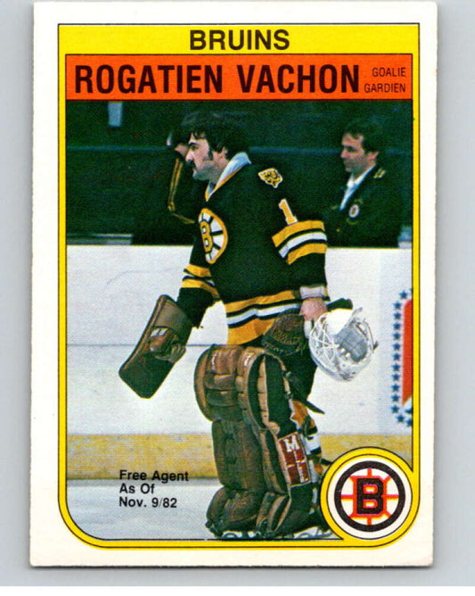 1982-83 O-Pee-Chee #23 Rogie Vachon  Boston Bruins  V57209 Image 1