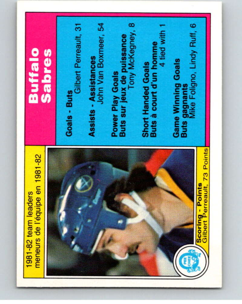 1982-83 O-Pee-Chee #25 Gilbert Perreault TL  Buffalo Sabres  V57217 Image 1