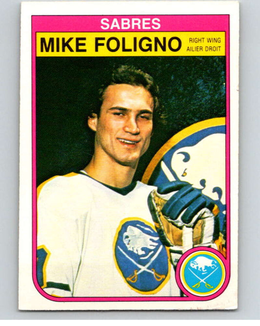 1982-83 O-Pee-Chee #26 Mike Foligno  Buffalo Sabres  V57220 Image 1