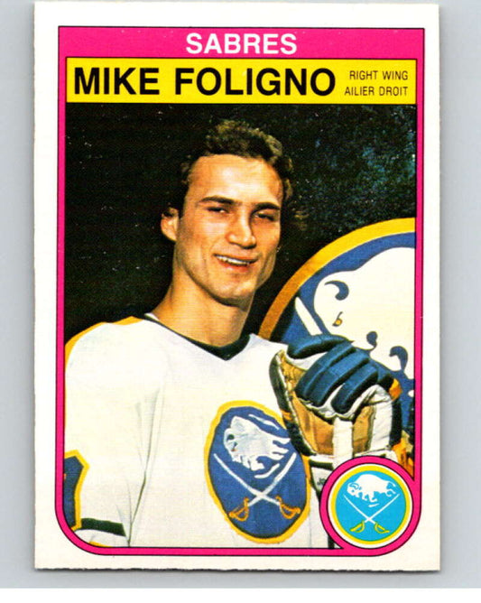 1982-83 O-Pee-Chee #26 Mike Foligno  Buffalo Sabres  V57221 Image 1