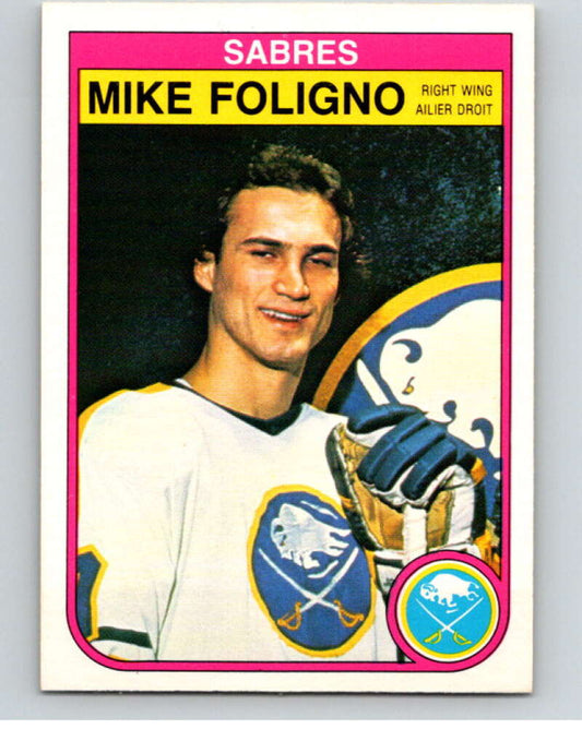 1982-83 O-Pee-Chee #26 Mike Foligno  Buffalo Sabres  V57222 Image 1