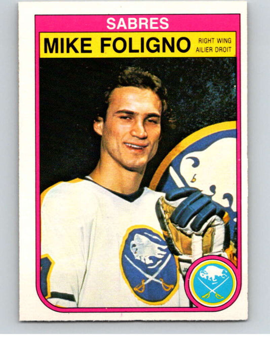 1982-83 O-Pee-Chee #26 Mike Foligno  Buffalo Sabres  V57224 Image 1