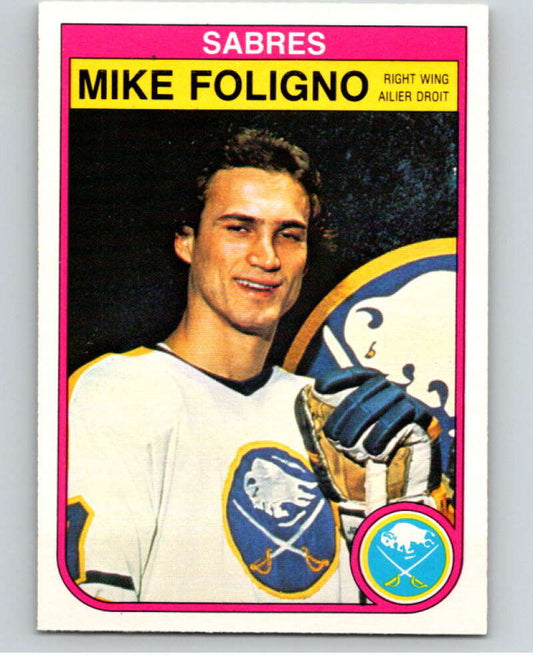 1982-83 O-Pee-Chee #26 Mike Foligno  Buffalo Sabres  V57226 Image 1