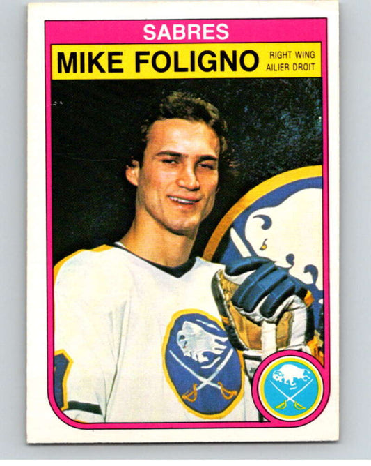 1982-83 O-Pee-Chee #26 Mike Foligno  Buffalo Sabres  V57227 Image 1