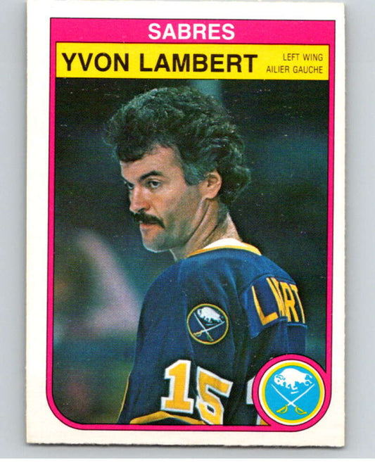 1982-83 O-Pee-Chee #27 Yvon Lambert  Buffalo Sabres  V57230 Image 1