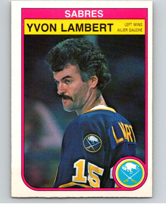 1982-83 O-Pee-Chee #27 Yvon Lambert  Buffalo Sabres  V57233 Image 1