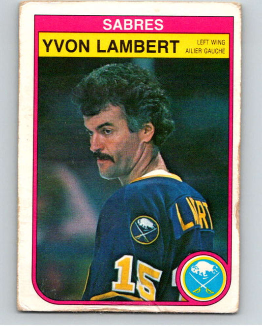 1982-83 O-Pee-Chee #27 Yvon Lambert  Buffalo Sabres  V57234 Image 1