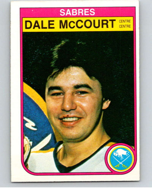 1982-83 O-Pee-Chee #28 Dale McCourt  Buffalo Sabres  V57237 Image 1