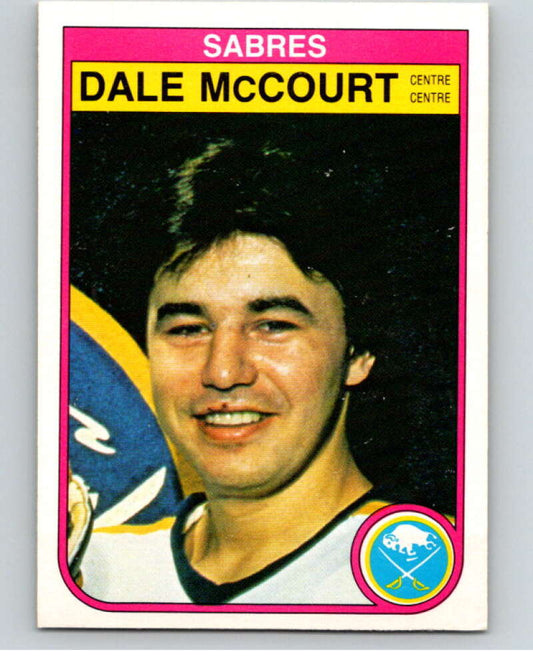 1982-83 O-Pee-Chee #28 Dale McCourt  Buffalo Sabres  V57240 Image 1