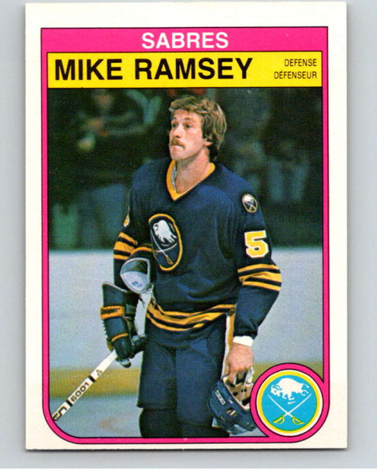 1982-83 O-Pee-Chee #32 Mike Ramsey  Buffalo Sabres  V57276 Image 1